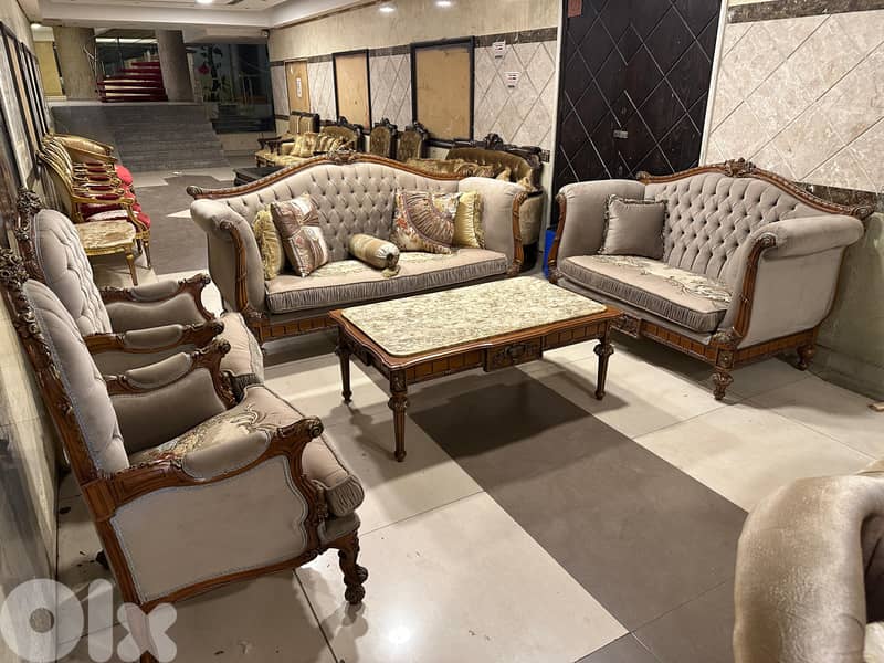 طقم كنبايات حفر ملكي خشب زان مصري 0