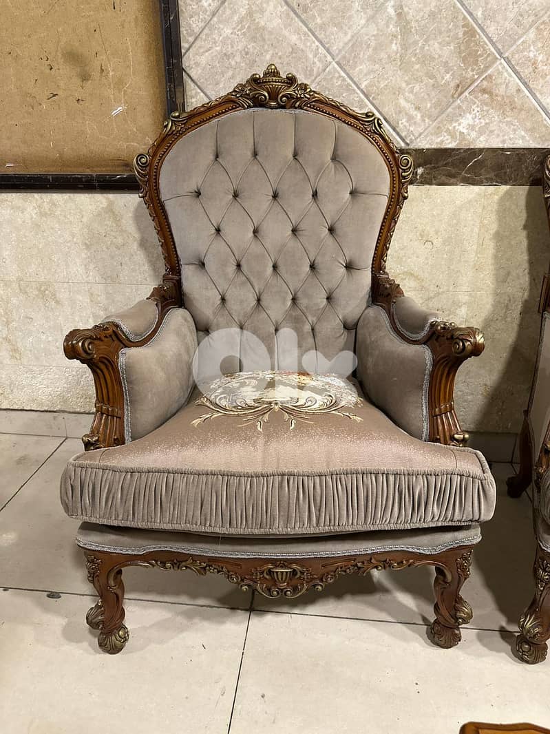 طقم كنبايات حفر ملكي خشب زان مصري 2