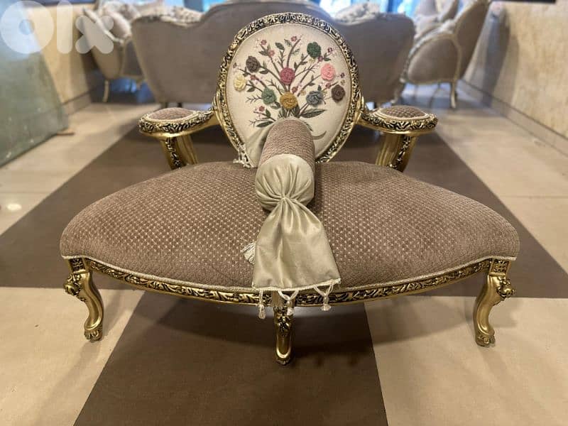 طقم كنبايات ملكي مصري حفر خشب زان جديد قمة الفخامة 7