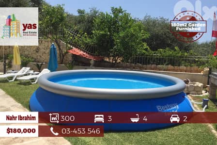 Naher Ibrahim 300m2 | 180m2 Garden | Furnished | Decorated | OH |