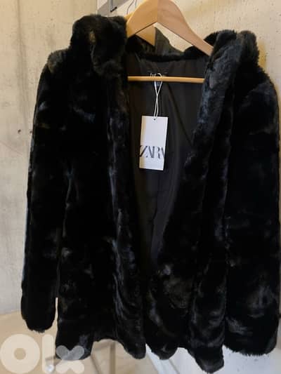 ZARA FUR COAT