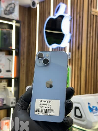 iPhone 14 128Gb 2sim used like new battery 87%