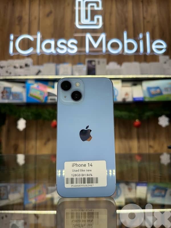 iPhone 14 128Gb 2sim used like new battery 87% 1