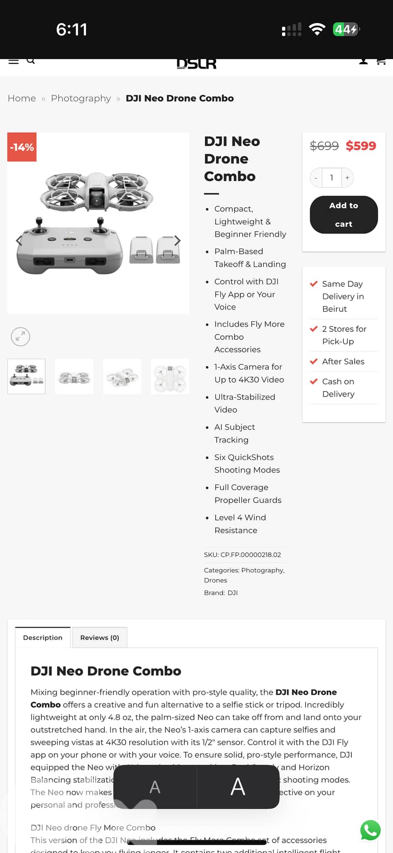 Dji new fly more combo used for 2 weeks 3