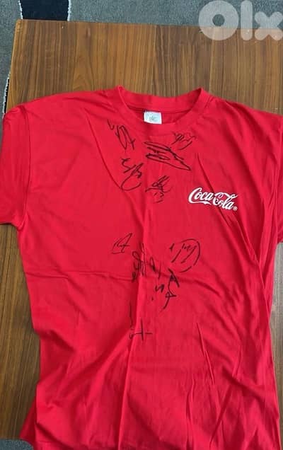 Bayern munich signed coca cola shirt