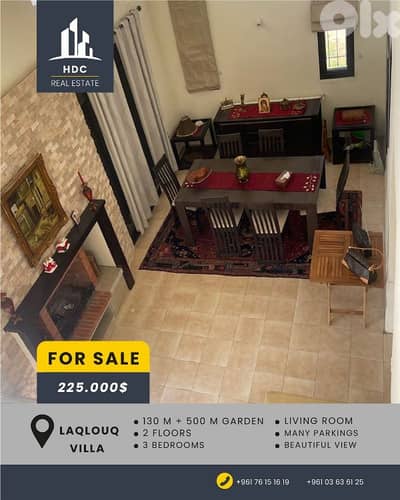 Laqlouq Villa 130 sqm + 500 sqm Garden