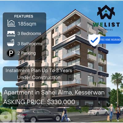 Under Construction Apartment for sale in Sahel Alma