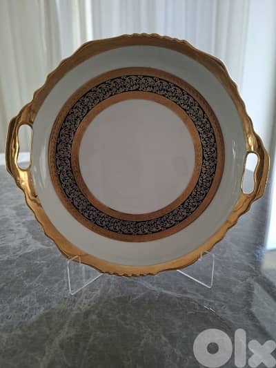 Limoge plate 24 k gold
