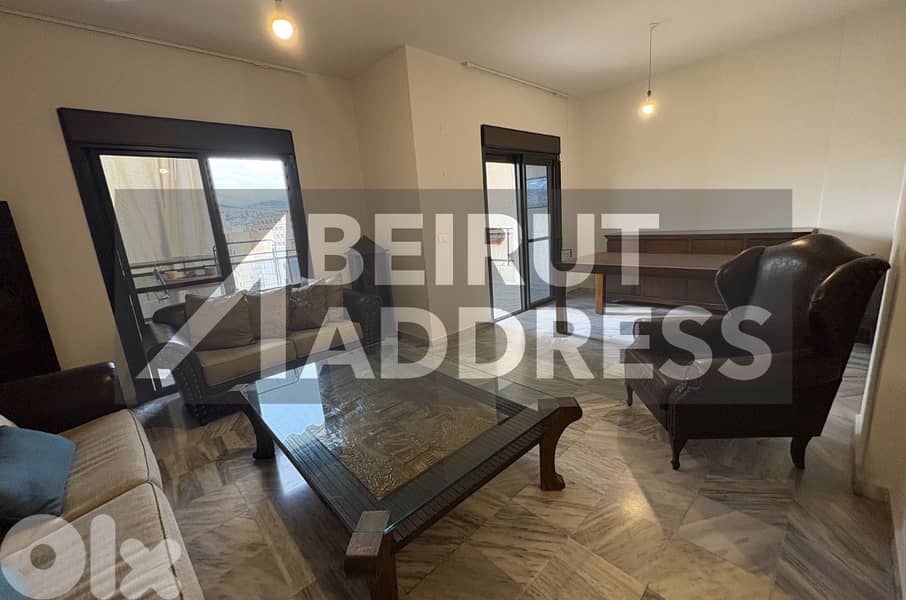 2 bdrm with Terrace and View for Rent in Furn El Chebbak 0