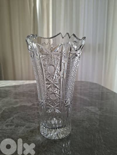 crystal vase 18 cm