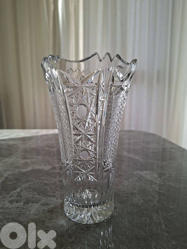 crystal vase 18 cm 0