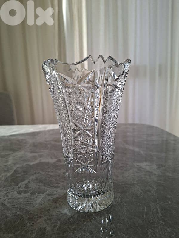 crystal vase 18 cm 1