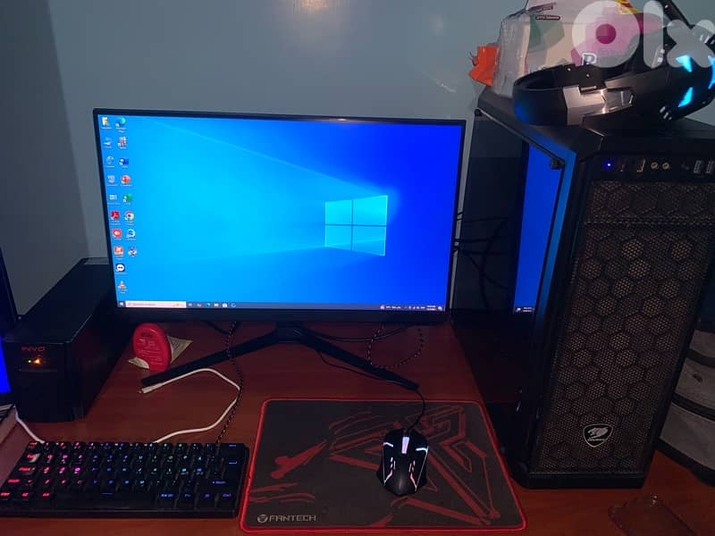 gaming pc i5 7500 gtx 1060 6gb 16gb ram 256 gb ssd screen 24' 165hz 1