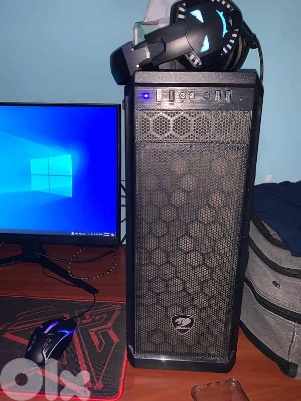 gaming pc i5 7500 gtx 1060 6gb 16gb ram 256 gb ssd screen 24' 165hz 3