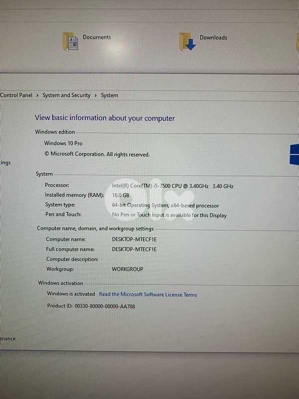 gaming pc i5 7500 gtx 1060 6gb 16gb ram 256 gb ssd screen 24' 165hz 7