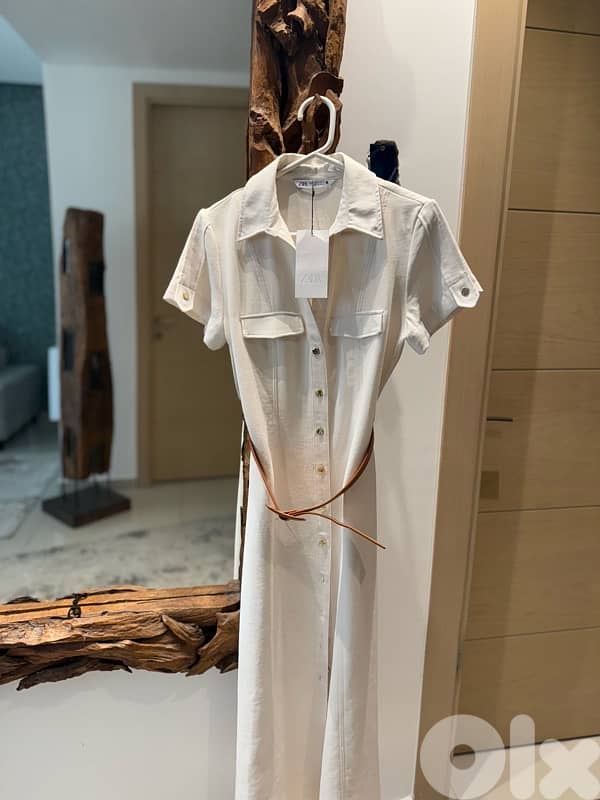 shirt dress with from zara new in tag 1