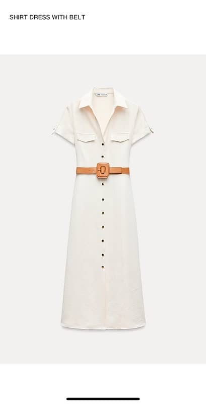 shirt dress with from zara new in tag 2