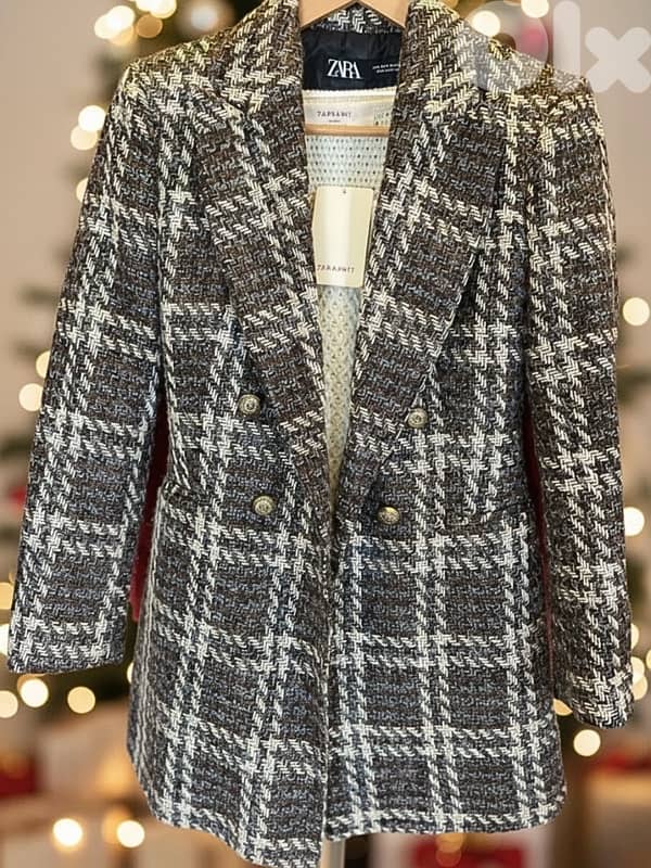 ZARA TWEED COAT 0