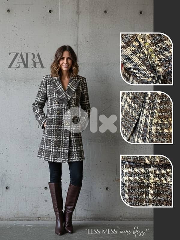 ZARA TWEED COAT 1