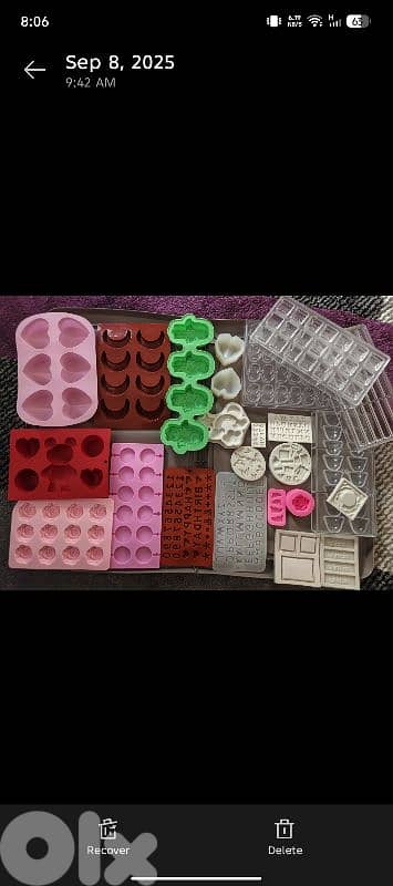 chocolate, candle molds. قوالب سيليكون