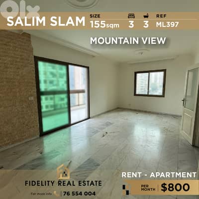 Apartment for rent in Salim Slam ML397 شقة لإيجار في سليم سلام