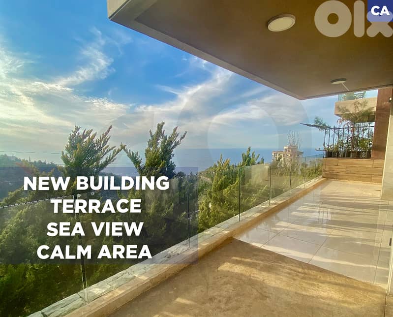 Brand New, Terrace, unblock-able sea view, fatqa/فتقا  REF#CA129635 0