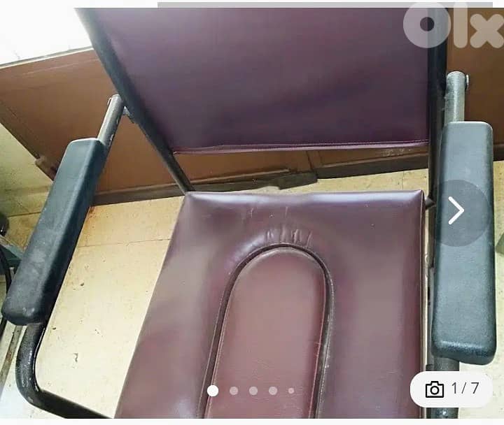 Wheelchair toilet Chaise roulante toilete 4handicap  كرسي متحرك تواليت 0