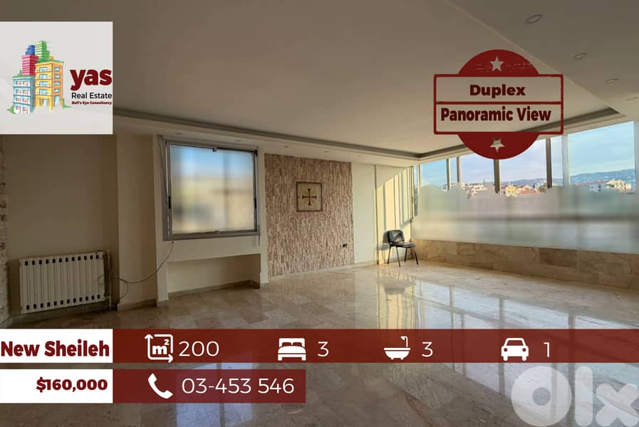 New Sheileh 200m2 | Duplex | Panoramic View | Classy Area | EL 0
