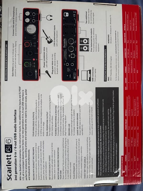 scarlett 6i6 2nd gen 3