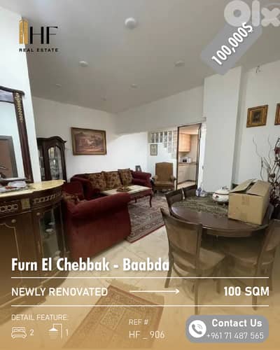 Apartment for Sale in Furn El Chebbak