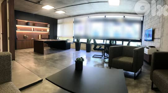 FULLY EQUIPPED OFFICE FOR RENT IN HAZMIEH MAR TAKLA PRIME (HAR-257)