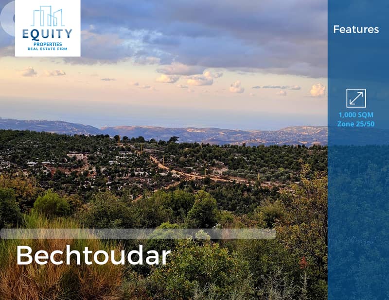 1000 SQM Land For Sale In Bechtoudar Batroun #CT196498 0