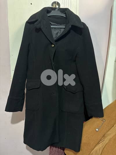 black winter coat