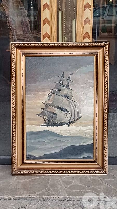 لوحة رسم زيتي اوروبية 0