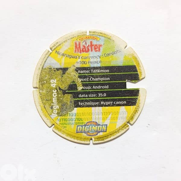 Digimon Master pogs 1