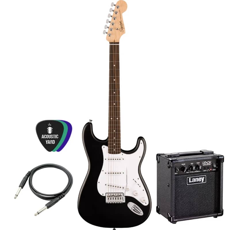 Fender Squier Sonic Stratocaster Electric Guitar Bundle (Choose Color) 0