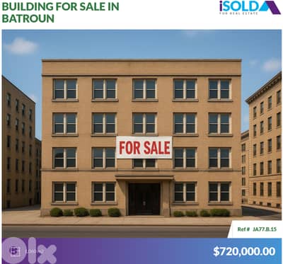 1060m2 Building+5 shops+4 apartments 4sale in Batroun -مبنى في البترون