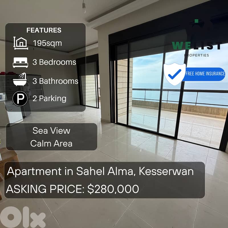 Apartment for sale in Sahel Alma - Jounieh شقة للبيع في ساحل علما 0