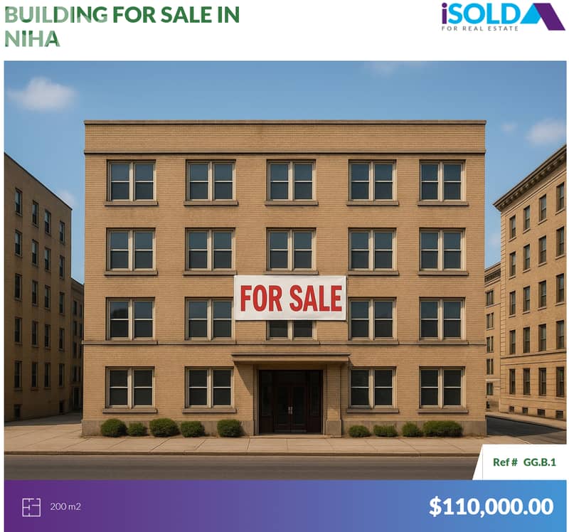 2 floors building /prime location/+terrace 4sale in Niha -مبنى في نيحا 0