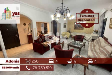 Adonis 250m2 | Furished Flat | Rent | Calm Street | High End | EL