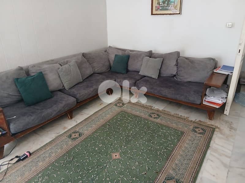 used living room with curtains 1