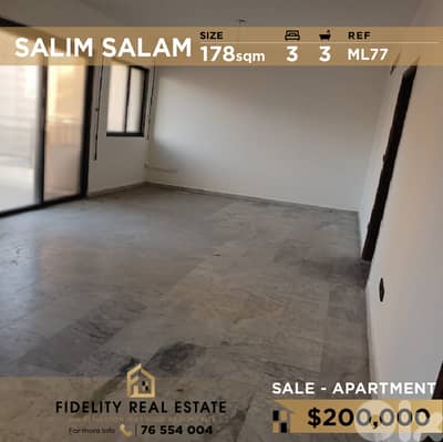 Apartment for sale in Salim Slam ML77 شقة للبيع في سليم سلام