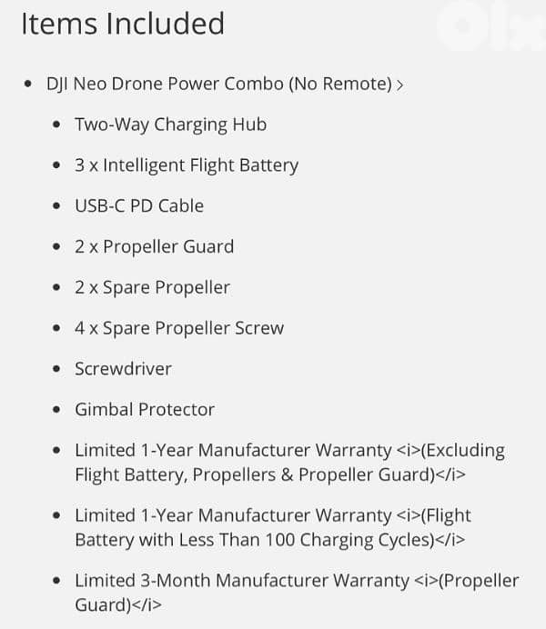 DJI NEO Combo 4