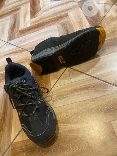 hiking running shoes salomon & jack wolfskin