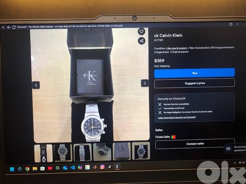 calvin klein swiss made vintage watches 7