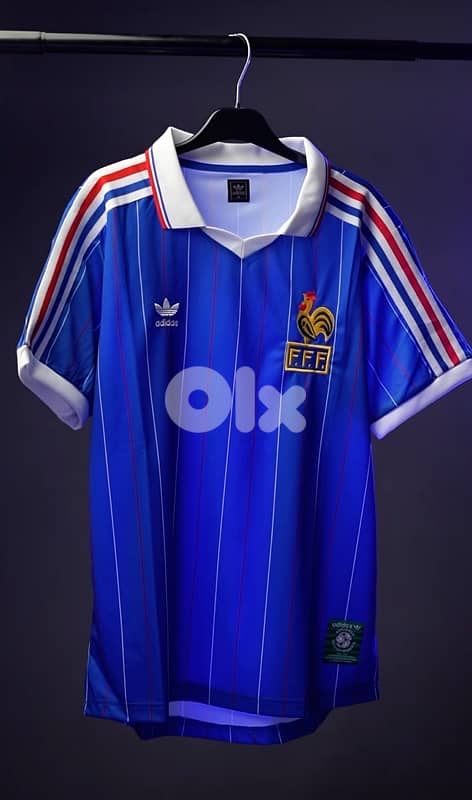 France 1982 Retro Football Jersey 0
