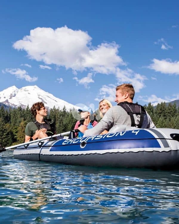 Intex excursion 4 inflatable fishing boat 5