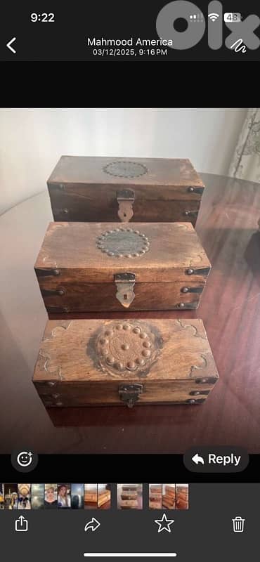 vintage wooden boxes 1