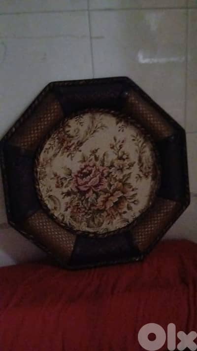 لوحه خشب وقماش انتيك