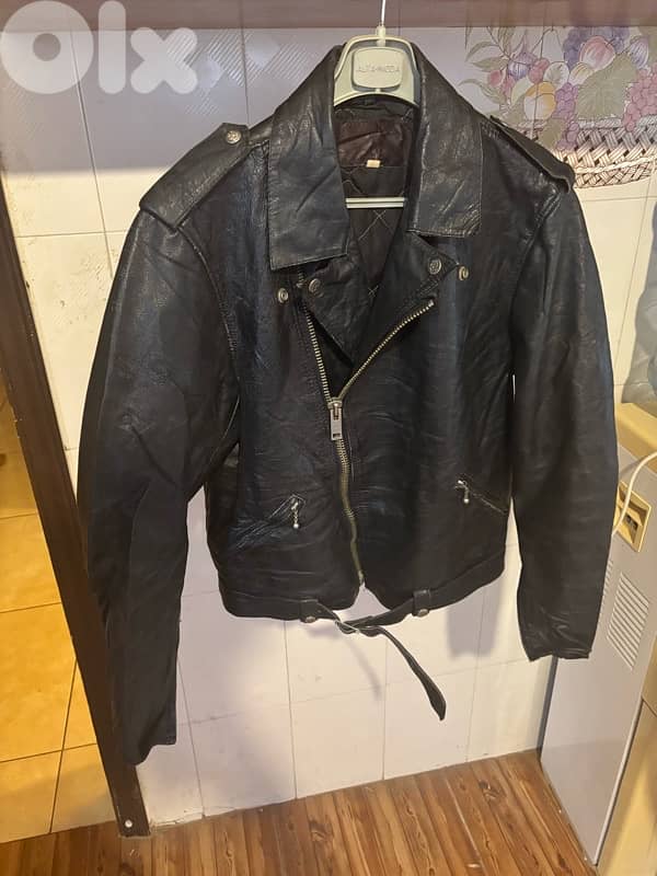 Vintage STAGG leather biker jacket 3